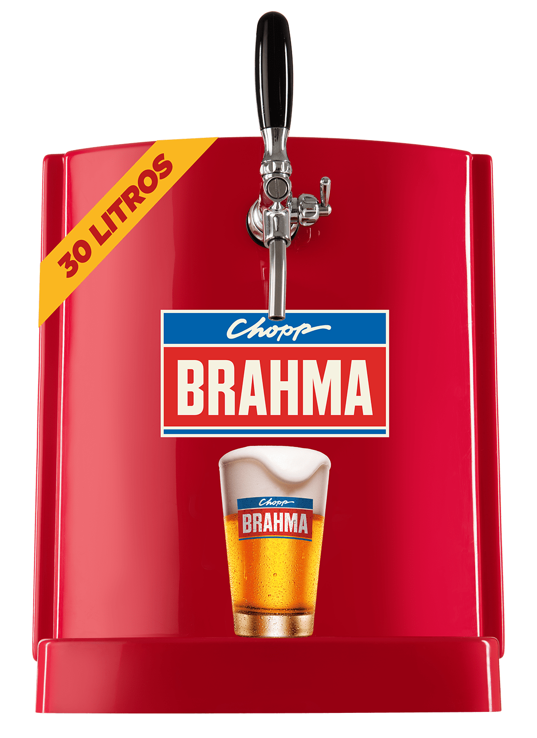Kit de chopp Brahma Claro com equipamento para servir